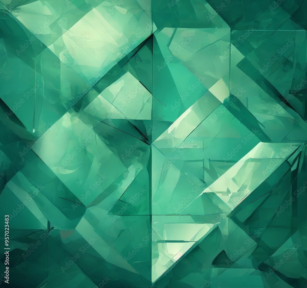 abstract geometric background with green triangles abstract geometric background with green triangles