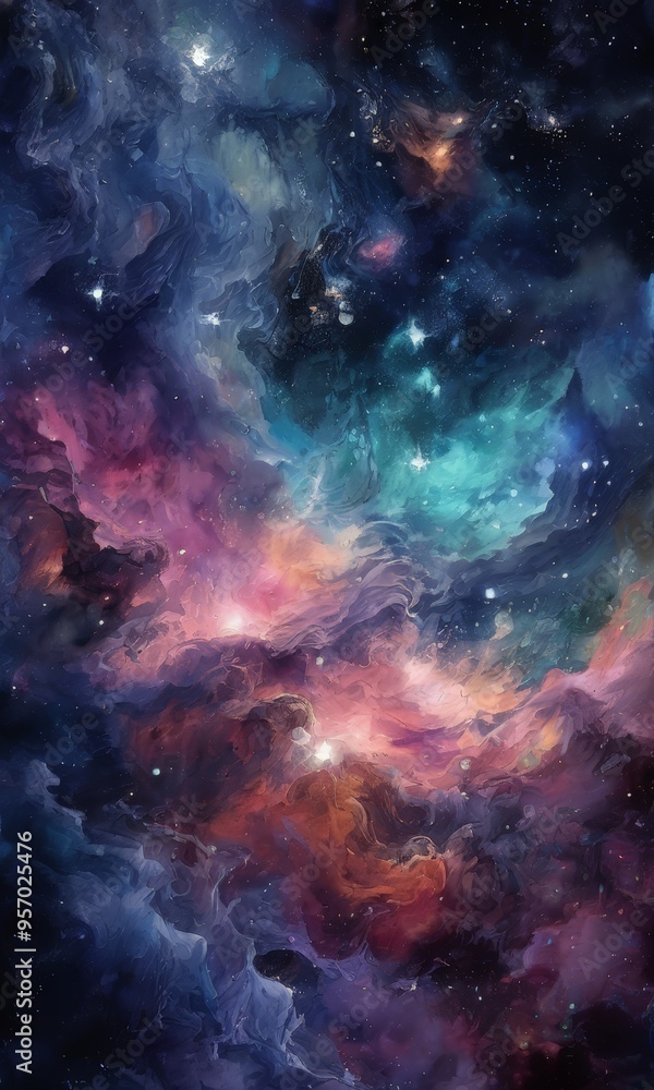 colorful nebula space background colorful nebula space background