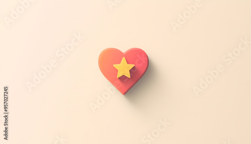 A single, small icon or symbol, such as a star or heart, centered on a solid background.