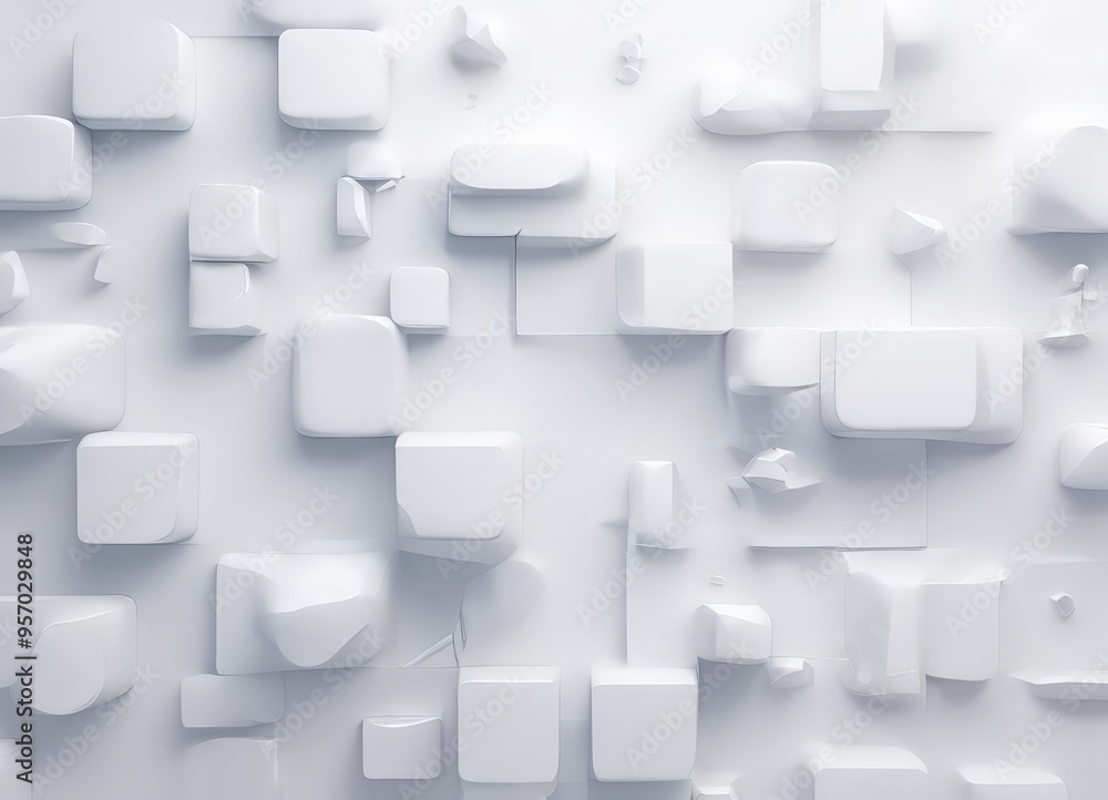 white cubes background white cubes background