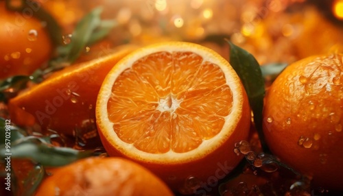close up bunch oranges