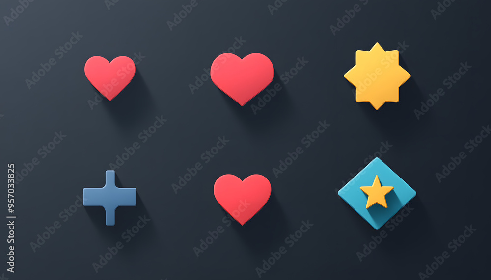 A single, small icon or symbol, such as a star or heart, centered on a solid background. A single, small icon or symbol, such as a star or heart, centered on a solid background.
