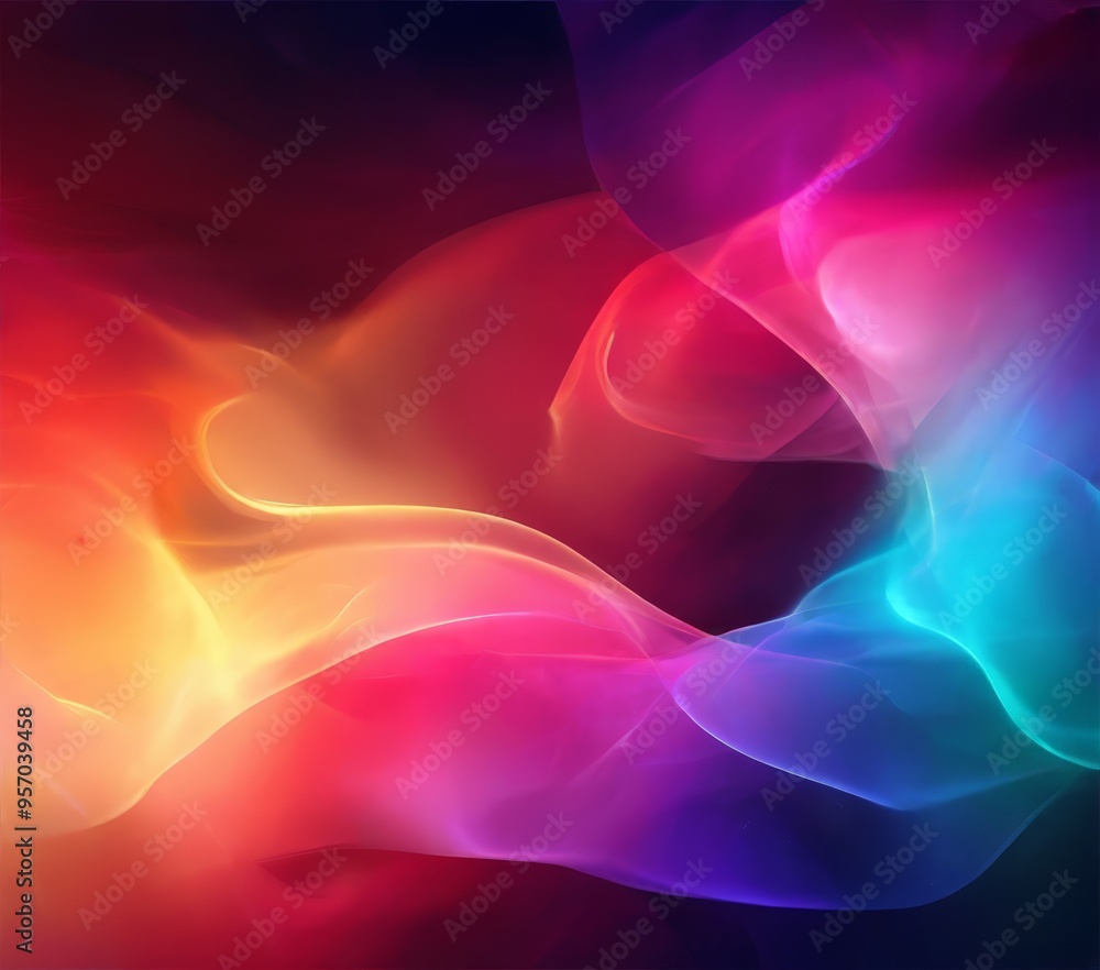 Obraz premium abstract background with colorful smoke