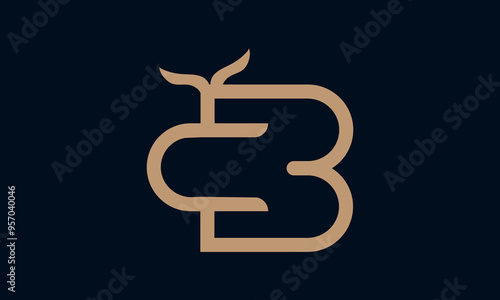 Get this well crafted monogram BC logo design
template vector