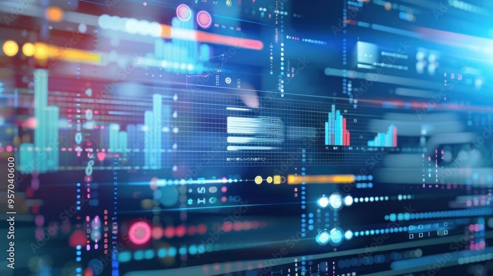 Futuristic Big Data Technology and Analysis Concept Futuristic Big Data Technology and Analysis Concept