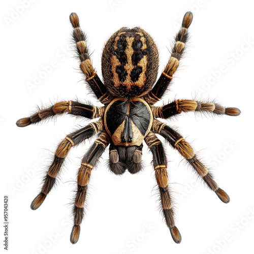  Tarantula object isolated on transparent png. photo