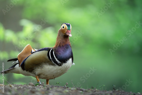 mandarin duck in the park