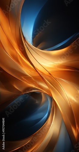 blue and gold abstract background