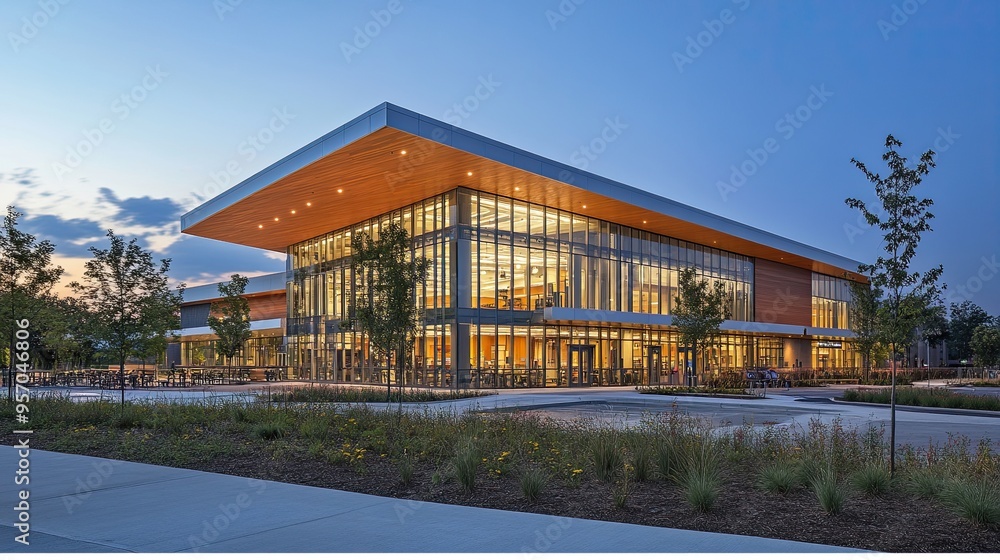 42. Community center architecture fostering inclusivity and providing multipurpose spaces 42. Community center architecture fostering inclusivity and providing multipurpose spaces