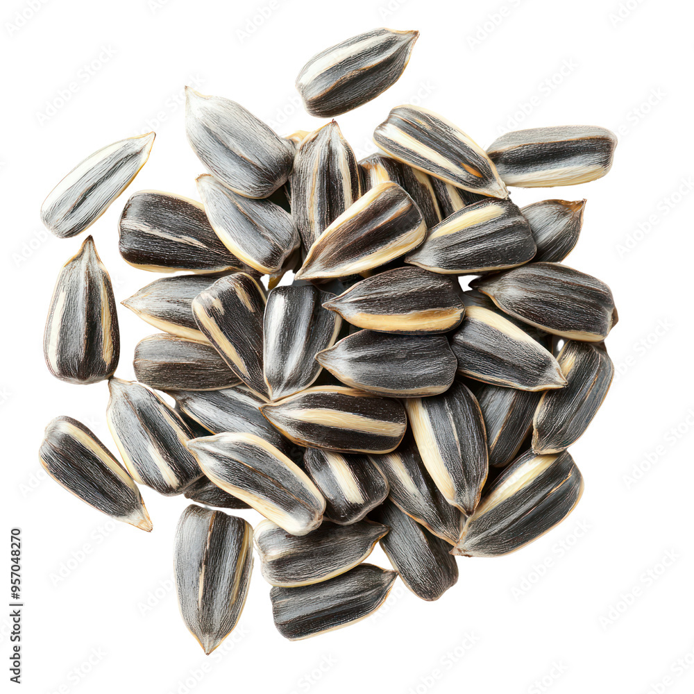 Sunflower seeds object isolated on transparent png. Sunflower seeds object isolated on transparent png.