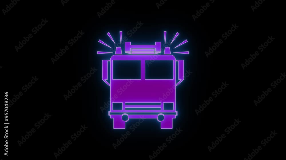 Isolated Neon shine track icon animation on background. Isolated Neon shine track icon animation on background.