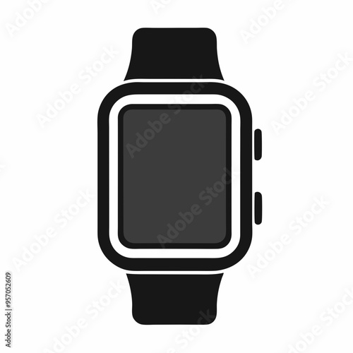 smartwatch vector, smartwatch icon set. simple icon. vector illustration color editable