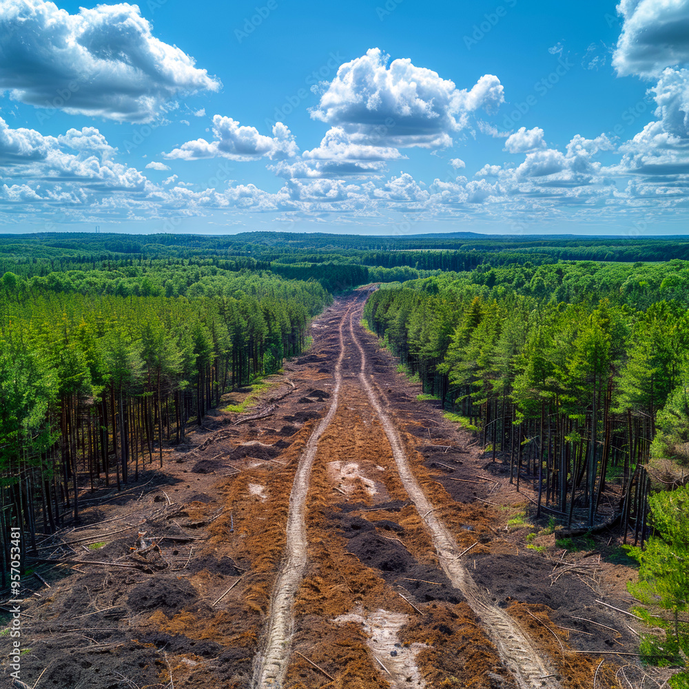 Obraz premium forest clearing