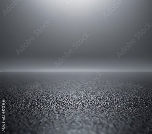 dark and fogy room with light shining in the background photo