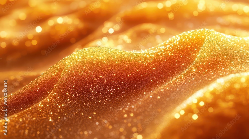 macro shot of iridescent turmeric powder forming desertlike dunes rich golden hues with hints of orange and red soft lighting emphasizes texture and depth macro shot of iridescent turmeric powder forming desertlike dunes rich golden hues with hints of orange and red soft lighting emphasizes texture and depth