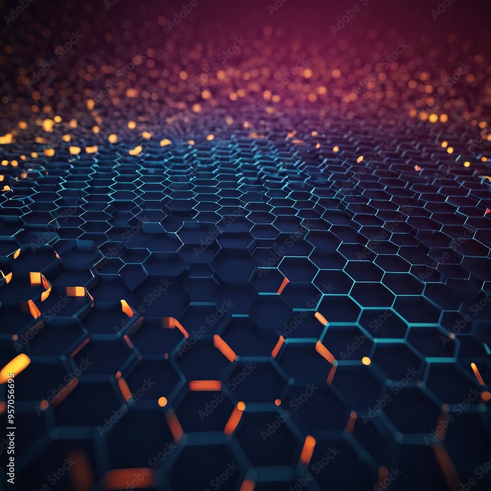 Obraz premium close up hexagon pattern