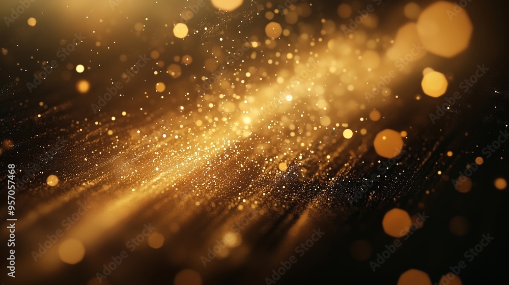 Fototapeta premium Captivating Display of Golden Light in an Abstract Setting