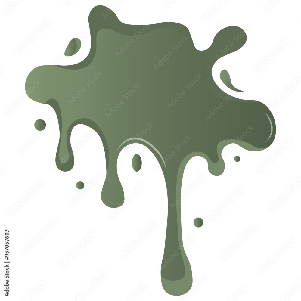 Matcha Dripped Illustration Isolated on White Background. Vector Graphic in Gradient Color Matcha Dripped Illustration Isolated on White Background. Vector Graphic in Gradient Color
