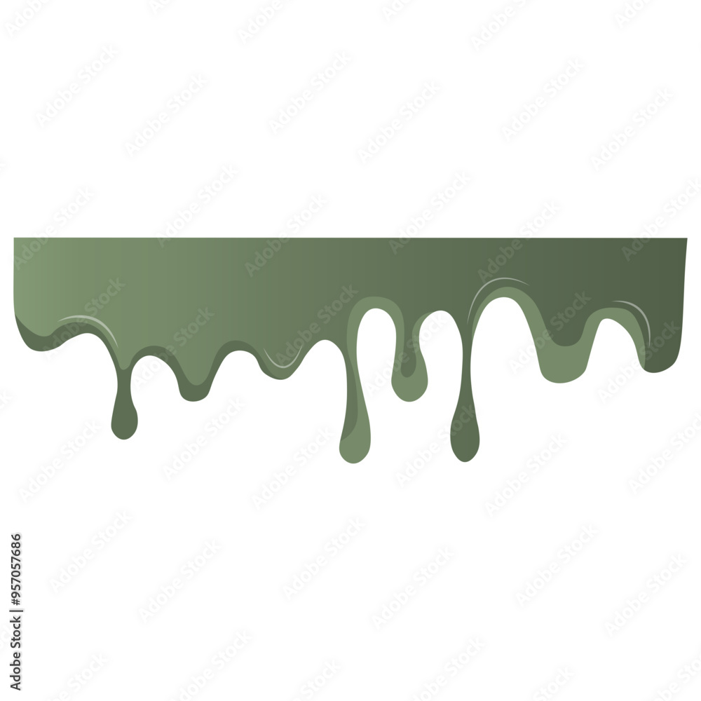 Matcha Dripped Illustration Isolated on White Background. Vector Graphic in Gradient Color Matcha Dripped Illustration Isolated on White Background. Vector Graphic in Gradient Color