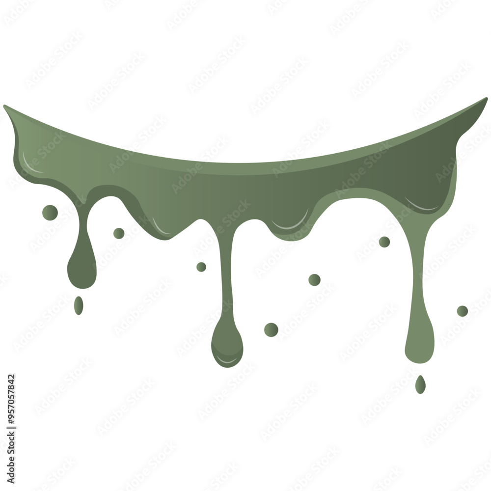 Matcha Dripped Illustration Isolated on White Background. Vector Graphic in Gradient Color Matcha Dripped Illustration Isolated on White Background. Vector Graphic in Gradient Color