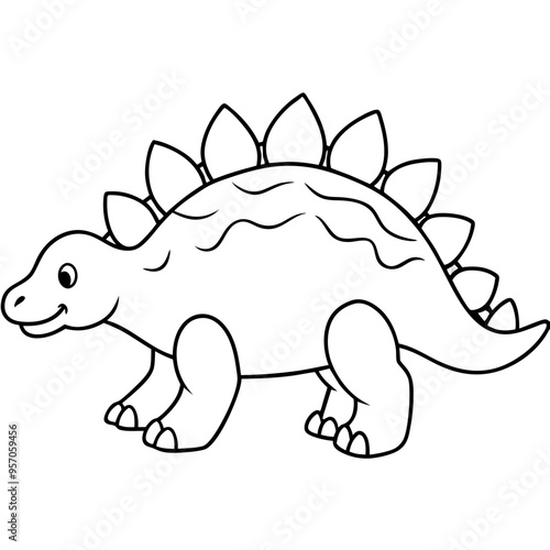 Ankylosaurus with a protective shel