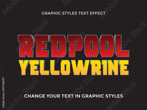 RED AND YELLOW SUPERHERO LOGO TEXT EFFECT