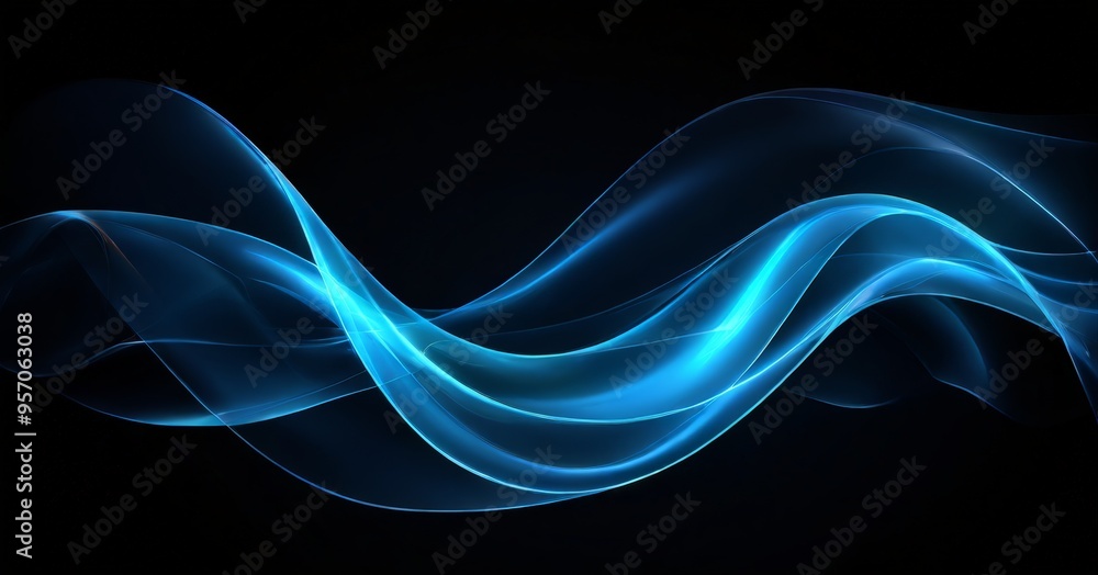 blue waves on black background blue waves on black background