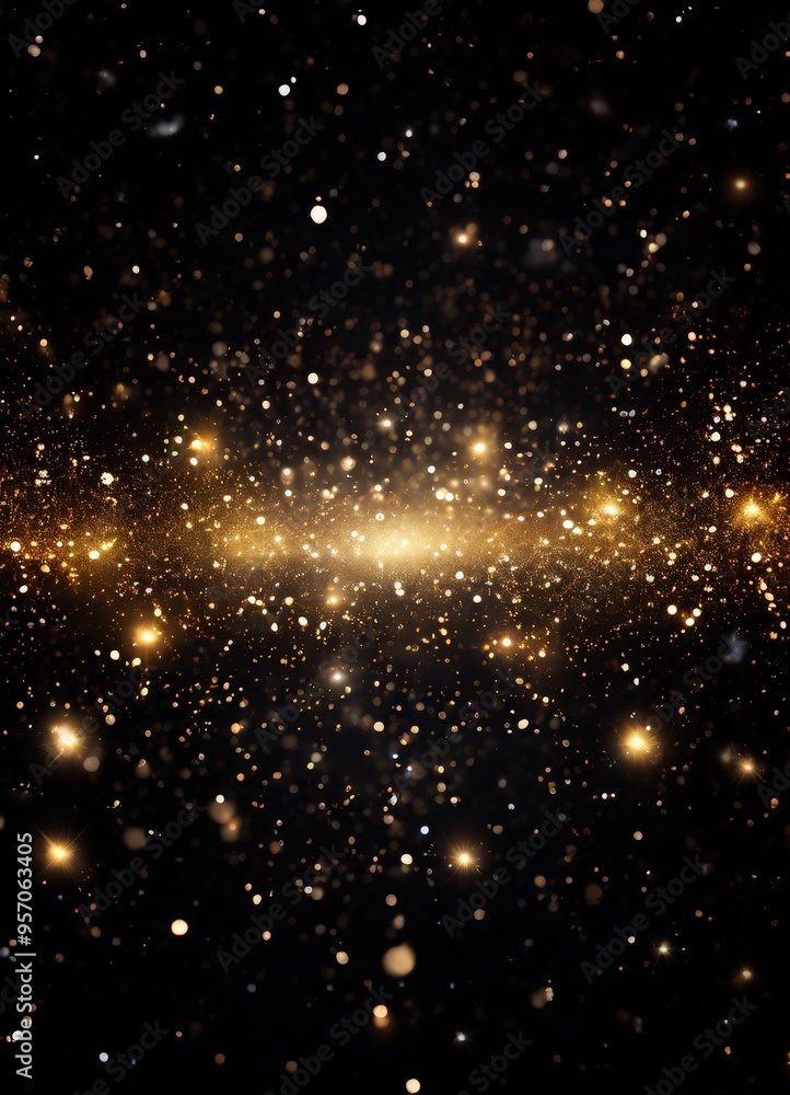 black background with gold stars black background with gold stars