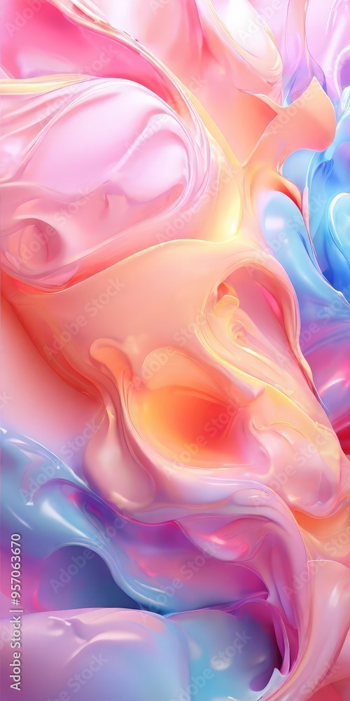 colorful abstract background with pink, blue and yellow swirl colorful abstract background with pink, blue and yellow swirl