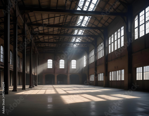 empty warehouse of a factory