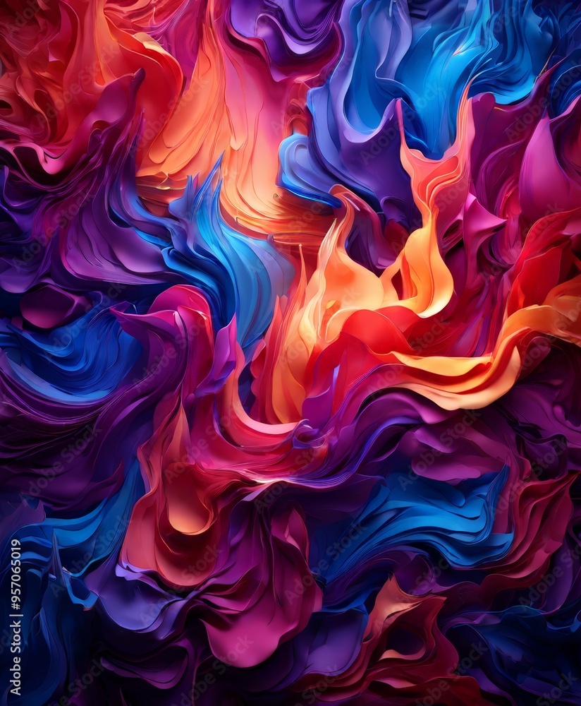 Obraz premium abstract background with colorful liquid