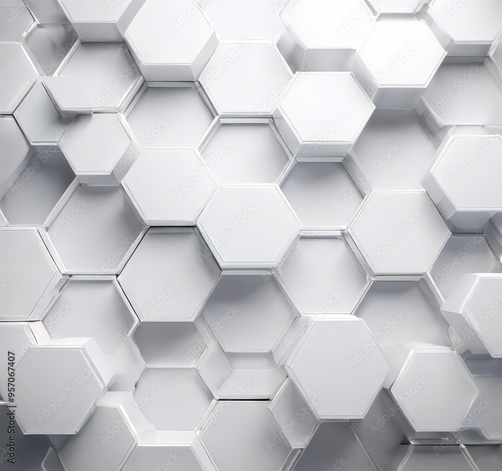 abstract 3d white hexagon background abstract 3d white hexagon background
