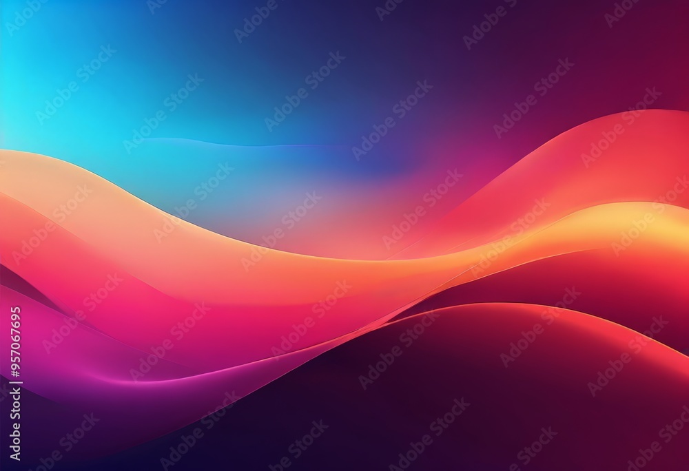 Fototapeta premium abstract background with colorful waves