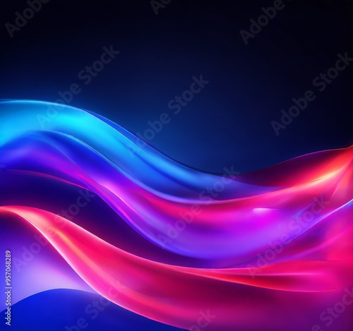 abstract background with colorful waves