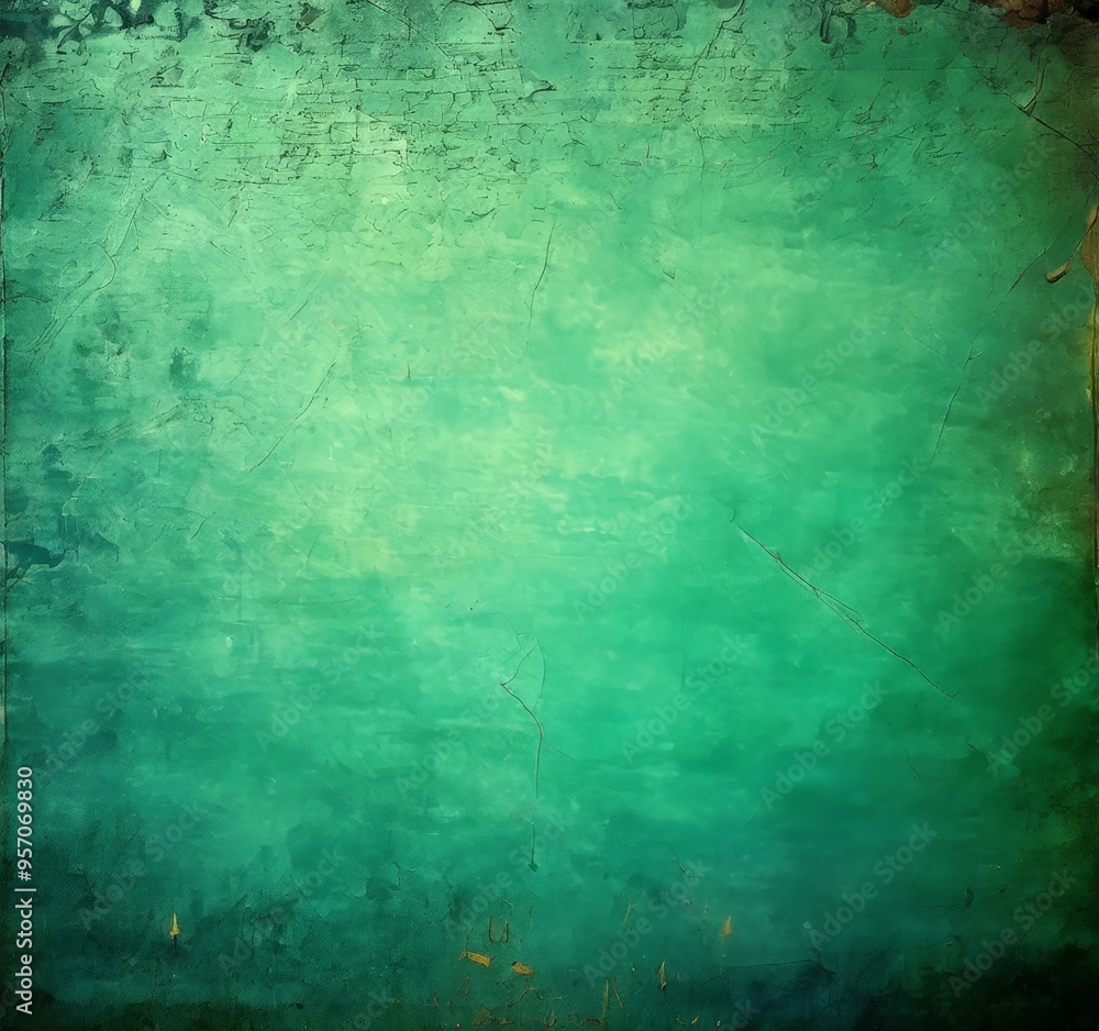 Obraz premium green wall with gry texture