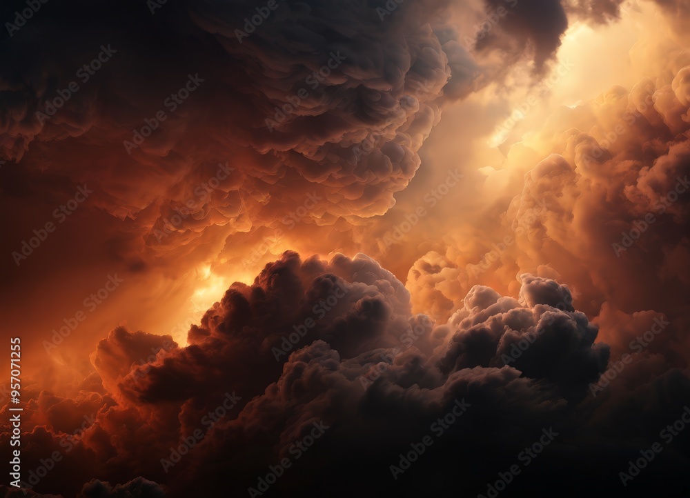 dark sky with bright orange light dark sky with bright orange light