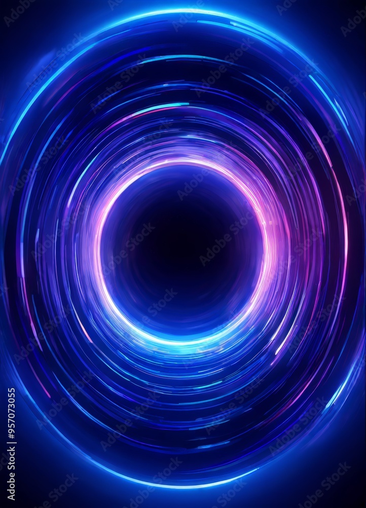 blue and purple circular with light trails blue and purple circular with light trails