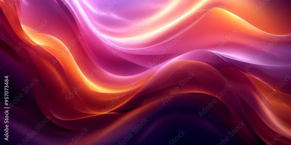 Fototapeta premium abstract background with colorful waves