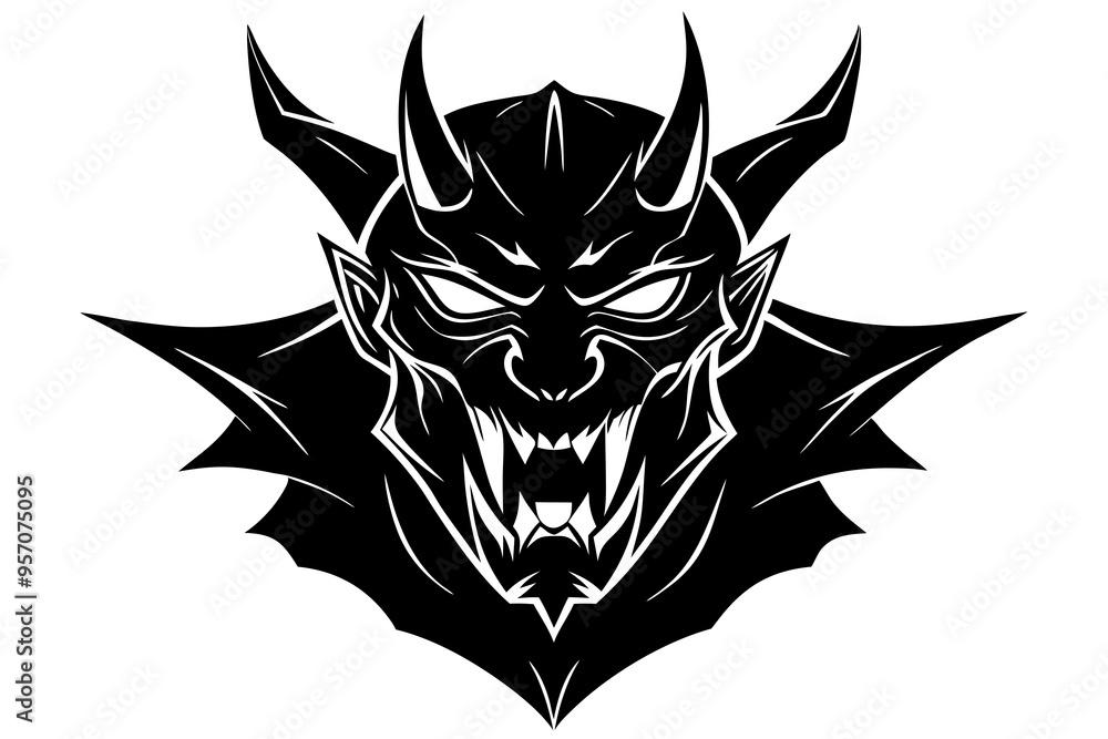 Mask Silhouette Outline Drawing Mask Silhouette Outline Drawing