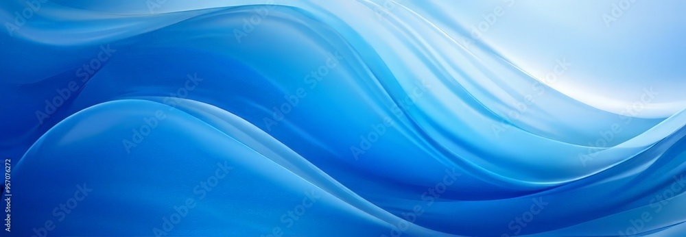 Fototapeta premium blue wave background