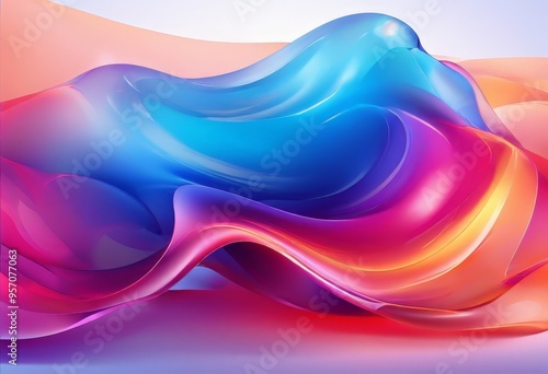 abstract background with colorful fluid