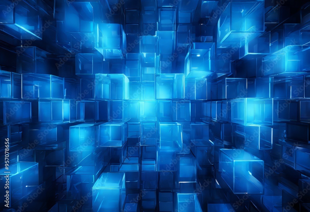 blue cubes wallpaper blue cubes wallpaper