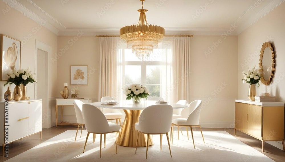 Fototapeta premium Photo interior modern design room 3d illustration