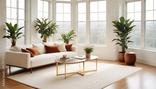 Photo interior modern design room 3d illustration