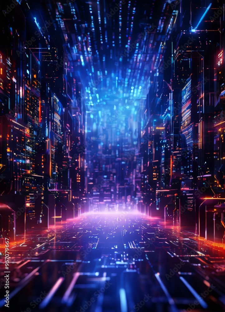 Fototapeta premium futuristic city wallpapers