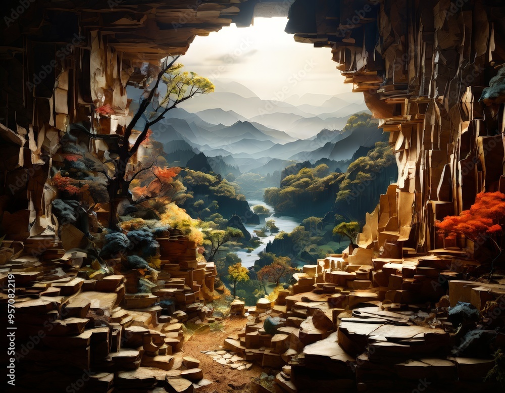 Obraz premium scene cave