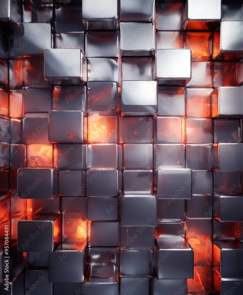 Obraz premium abstract 3d cubes background