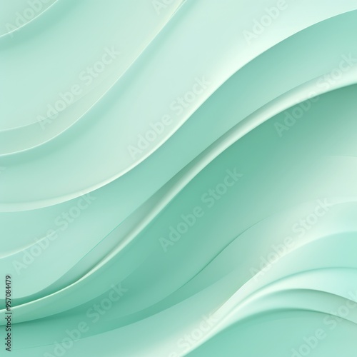 Mint Green panel wavy seamless texture paper texture background with design wave smooth light pattern on mint green background softness soft mint 