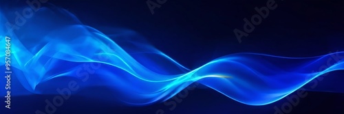 blue smoke abstract background