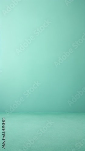 Mint green panorama of dark carpet texture blank empty pattern with copy space for product design or text copyspace mock-up template for website 